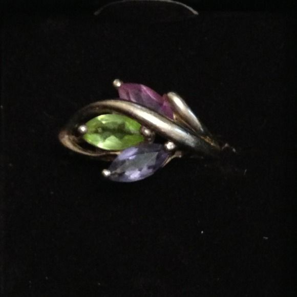 Three-Stone Silver Ring